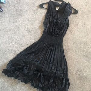 Moon river black shiny dress size medium